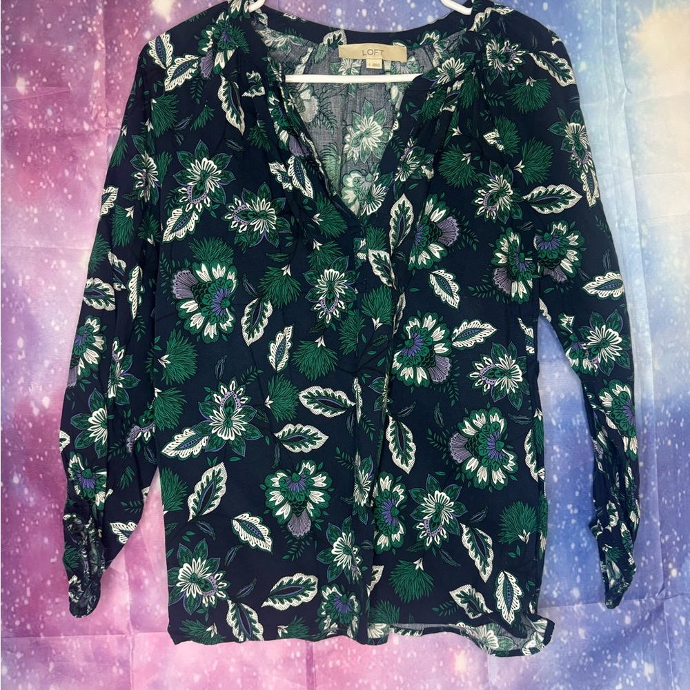 Women’s loft printed blouse 🛍